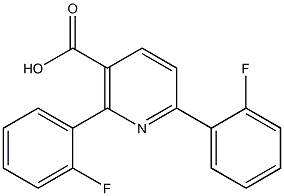 2,6-Bis(2-fluorophenyl)nicotinic acid Structure