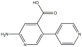 2-Amino-5-(pyridin-4-yl)isonicotinic acid Structure