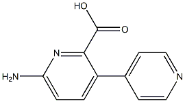 6-Amino-3-(pyridin-4-yl)picolinic acid 구조식 이미지