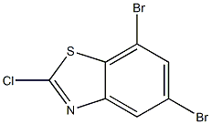 2-Chloro-5,7-dibromobenzothiazole 구조식 이미지