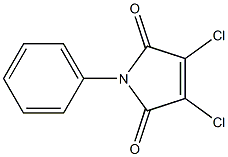 2,3-Dichloro-N-phenylmaleimide 구조식 이미지