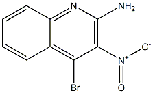 2-Amino-4-bromo-3-nitroquinoline 구조식 이미지