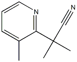 2-Methyl-2-(3-methylpyridin-2-yl)propanenitrile 구조식 이미지