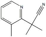 2-Methyl-2-(3-methylpyridin-2-yl)propanenitrile Structure