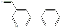 2-Methyl-5-phenylpyridine-3-carboxaldehyde 구조식 이미지