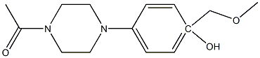 1-Acetyl-4-[4-methoxymethyl-4-hydroxyphenyl]piperazine 구조식 이미지