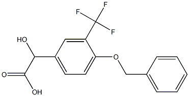 2-(4-(benzyloxy)-3-(trifluoromethyl)phenyl)-2-hydroxyacetic acid Structure