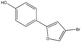 4-(4-bromofuran-2-yl)phenol 구조식 이미지