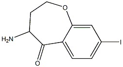 4-amino-8-iodo-3,4-dihydrobenzo[b]oxepin-5(2H)-one 구조식 이미지