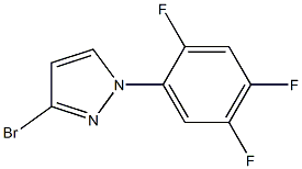 3-bromo-1-(2,4,5-trifluorophenyl)-1H-pyrazole 구조식 이미지