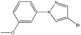 4-bromo-1-(3-methoxyphenyl)-1H-pyrazole 구조식 이미지