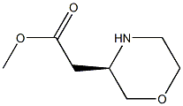 methyl 2-((R)-morpholin-3-yl)acetate 구조식 이미지