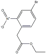 ethyl 2-(4-bromo-2-nitrophenyl)acetate Structure