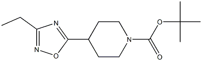  tert-butyl 4-(3-ethyl-1,2,4-oxadiazol-5-yl)piperidine-1-carboxylate