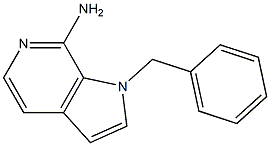 1-benzyl-7-amino-1H-pyrrolo[2,3-c]pyridine 구조식 이미지