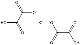 Potassium dihydrogen oxalate 구조식 이미지