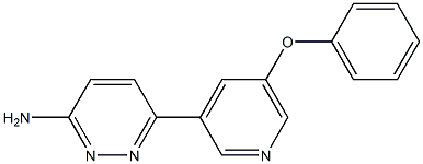 6-(5-phenoxypyridin-3-yl)pyridazin-3-amine Structure