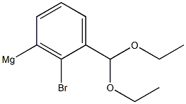 3-(Benzaldehyde diethylacetal)magnesium bromide solution 1 in THF 구조식 이미지