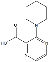 3-piperidin-1-ylpyrazine-2-carboxylic acid 구조식 이미지