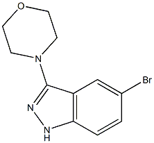 5-bromo-3-morpholin-4-yl-1H-indazole 구조식 이미지