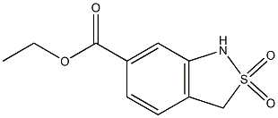 ethyl 1,3-dihydro-2,1-benzisothiazole-6-carboxylate 2,2-dioxide 구조식 이미지