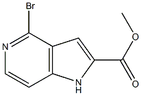 methyl 4-bromo-1H-pyrrolo[3,2-c]pyridine-2-carboxylate 구조식 이미지