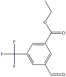 ethyl 3-formyl-5-(trifluoromethyl)benzoate 구조식 이미지