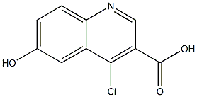 4-chloro-6-hydroxyquinoline-3-carboxylic acid Structure