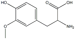 2-Amino-3-(4-hydroxy-3-methoxy-phenyl)-propionic acid Structure