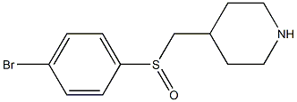 4-(4-Bromo-benzenesulfinylmethyl)-piperidine Structure
