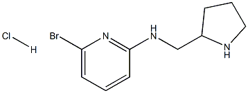 (6-Bromo-pyridin-2-yl)-pyrrolidin-2-ylmethyl-amine hydrochloride 구조식 이미지