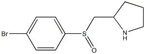 2-(4-Bromo-benzenesulfinylmethyl)-pyrrolidine 구조식 이미지