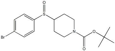 4-(4-Bromo-benzenesulfinyl)-piperidine-1-carboxylic acid tert-butyl ester Structure