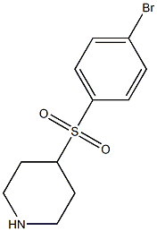 4-(4-Bromo-benzenesulfonyl)-piperidine Structure