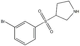 3-(3-Bromo-benzenesulfonyl)-pyrrolidine 구조식 이미지