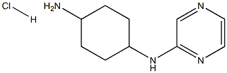 (1r,4r)-N1-(pyrazin-2-yl)cyclohexane-1,4-diamine hydrochloride Structure