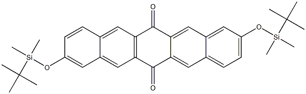 2,9-bis(tert-butyldimethylsilyloxy)pentacene-6,13-dione 구조식 이미지