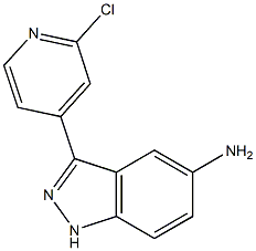 3-(2-chloropyridin-4-yl)-1H-indazol-5-amine Structure