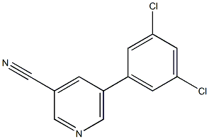 5-(3,5-dichlorophenyl)pyridine-3-carbonitrile Structure