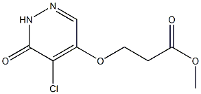 methyl 3-(5-chloro-1,6-dihydro-6-oxopyridazin-4-yloxy)propanoate 구조식 이미지