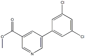 methyl 5-(3,5-dichlorophenyl)pyridine-3-carboxylate 구조식 이미지
