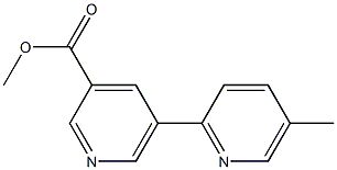 methyl 5-(5-methylpyridin-2-yl)pyridine-3-carboxylate 구조식 이미지