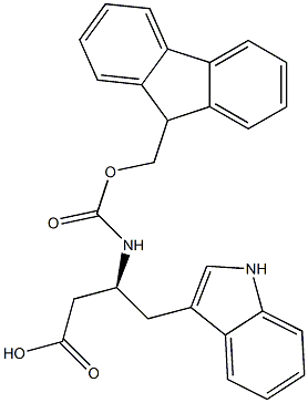 Fmoc-D-beta-homotryptophan 구조식 이미지