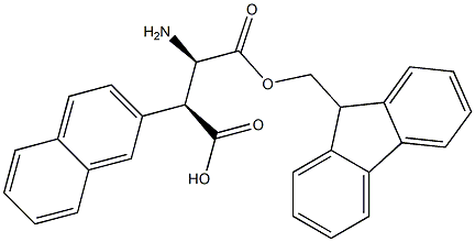 (R,S)-Fmoc-3-amino-2-(naphthalen-2-yl)-propionic acid Structure