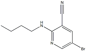 5-bromo-2-(butylamino)pyridine-3-carbonitrile 구조식 이미지