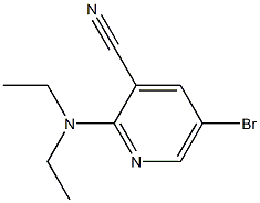 5-bromo-2-(diethylamino)pyridine-3-carbonitrile 구조식 이미지