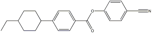 4-Cyanophenyl 4-(4-ethylcyclohexyl)benzoate Structure