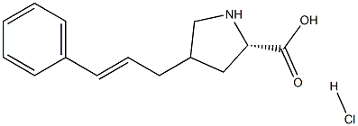 trans-4-CinnaMyl-L-proline hydrochloride, 95% 구조식 이미지