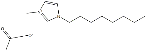 1-octyl-3-methylimidazolium acetate 구조식 이미지