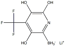Lithium trihydroxy(4-(trifluoromethyl)pyridin-2-yl)borate 구조식 이미지